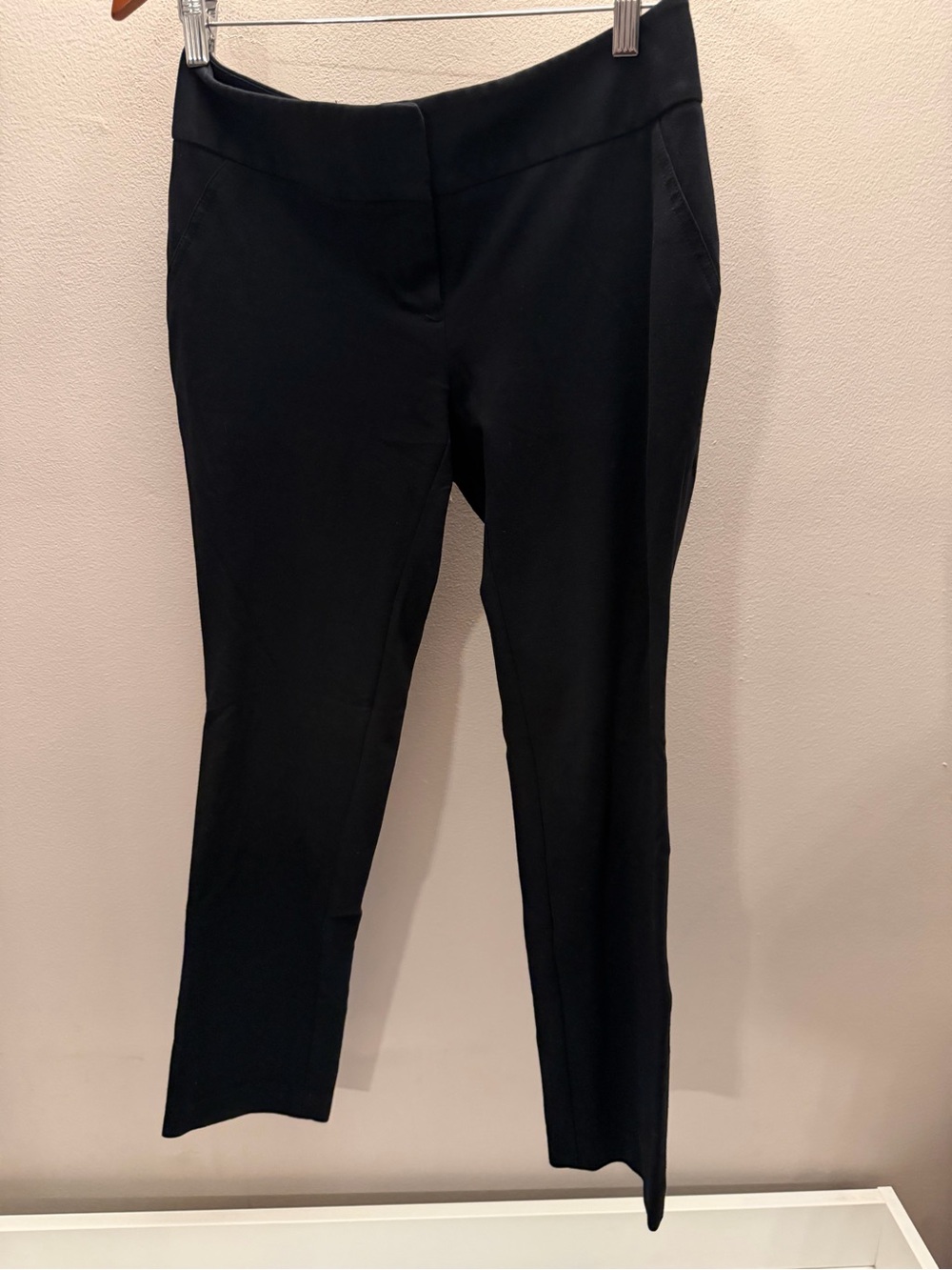 Vince Camuto Black Straight-Leg Ponte Pants‎